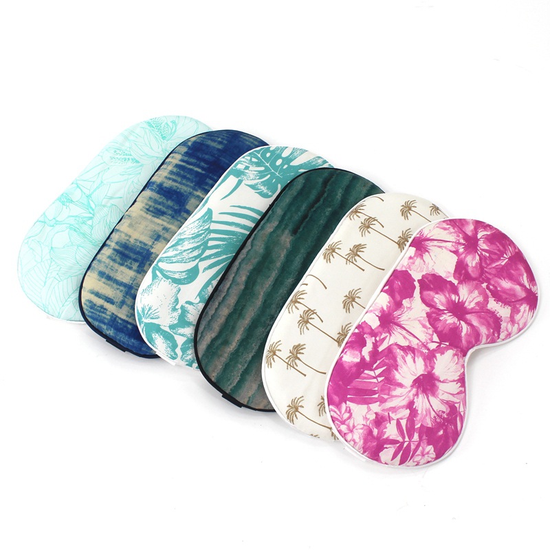 100% silk sleeping eye mask with custom print patterns