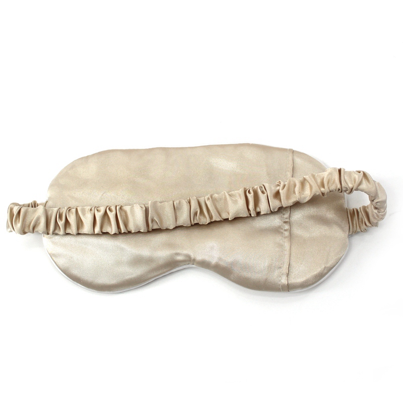 Silk eye mask for sleeping blackout with a pouch