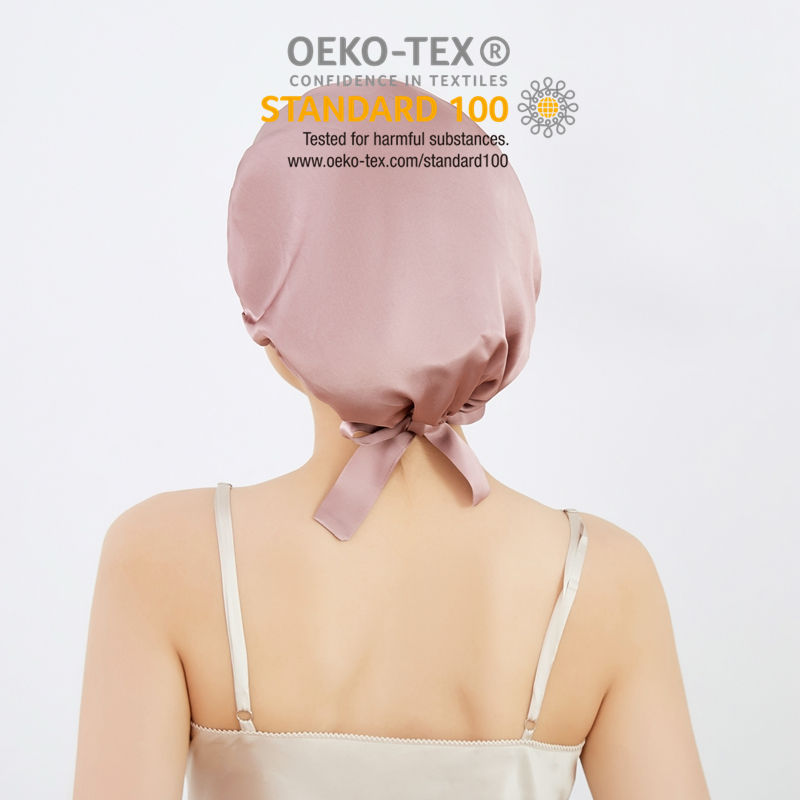 100% Mulberry Silk Bonnet for Sleeping Women