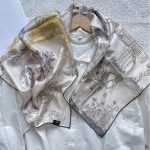 18mm Large Size Custom Printing 6A Grade Mulberry Silk Twill Scarf